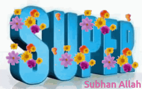 Super With Colorful Flowers GIF