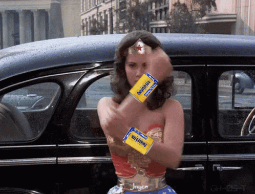 Super Woman Twisted Tea Bangle GIF