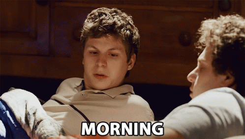 Superbad Morning Whats Up GIF
