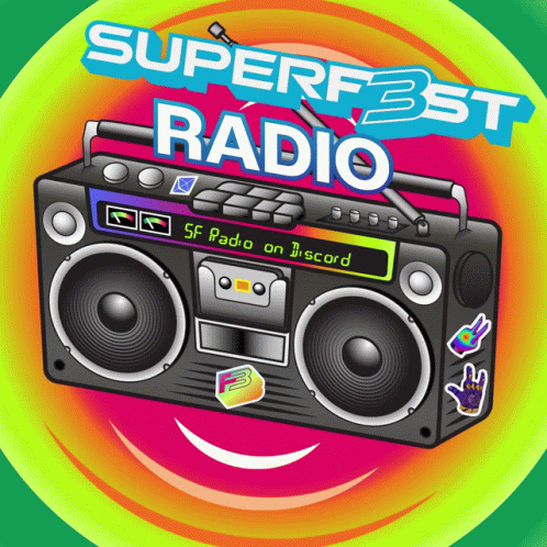 Superfest Radio Poster with Boombox
