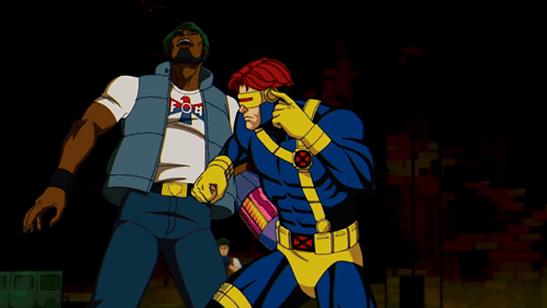 Superhero Cartoon with Red Hair