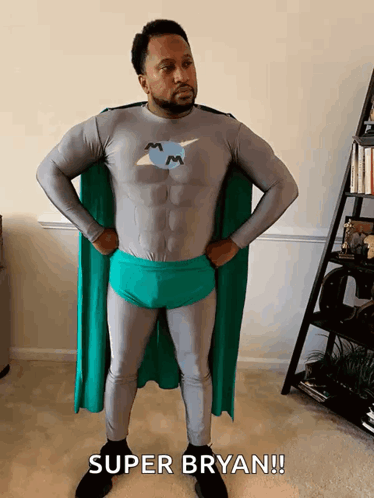 Superhero Costume With Super Bryan