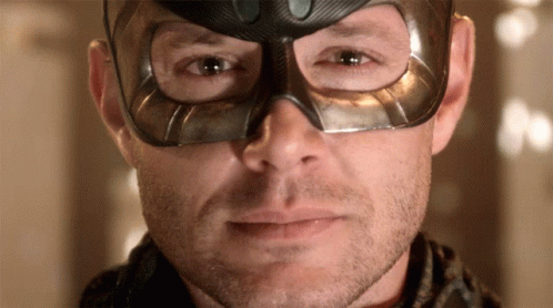 Superhero Eye Mask Homelander Meme GIF