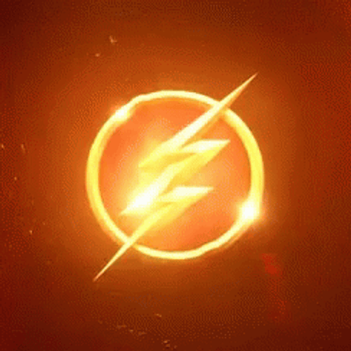 Superhero Flash Lightning Emblem GIF