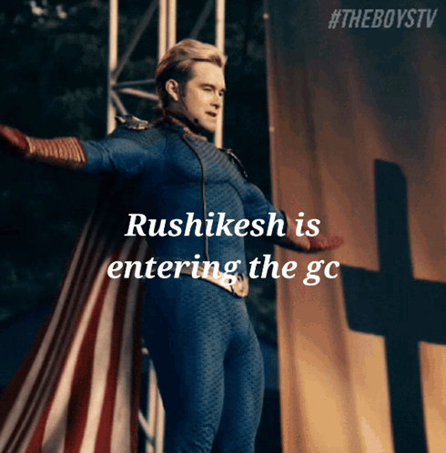 Superhero Man Entering GC With Rushkesh