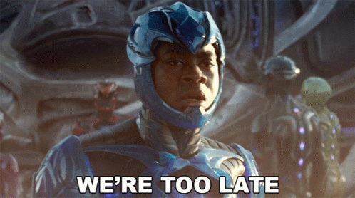 Superhero Man Says Too Late