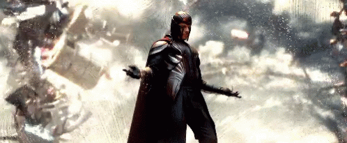 Superhero Man Standing Before Storm GIF