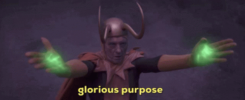 Superhero Man with Glorious Purpose