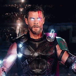 Superhero Man With Lightning Eyes