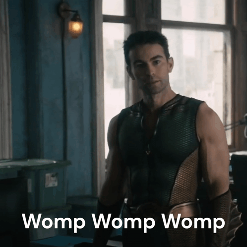Superhero Man with Womp Womp Womp