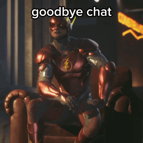 Superhero Saying Goodbye Chat GIF
