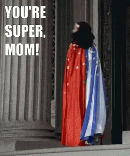 Superhero Woman With Youre Super Mom