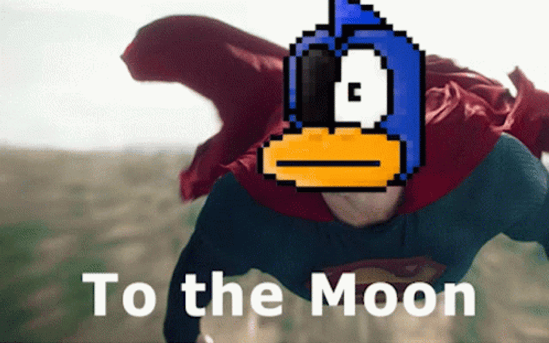 Superman Flying Duckiezdao Face Swap GIF