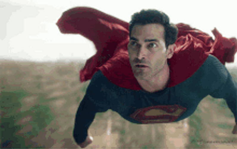 Superman Flying In Speed GIF