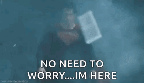 Superman Im Here GIF