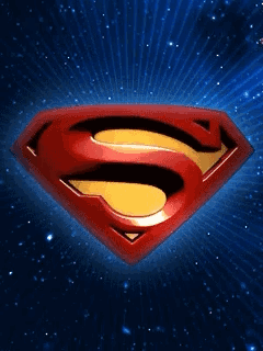 Superman Logo Against Blue Sky