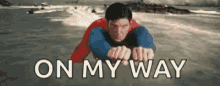 Superman On My Way GIF