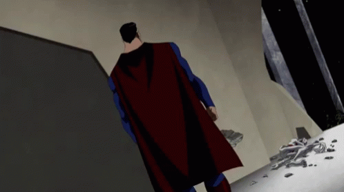 Superman Standing in Room