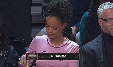 Superstar Rihanna Eating Popcorn Meme GIF