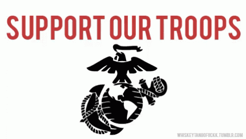 Support Our Troops Sign with Army Star
