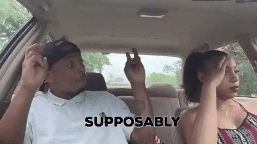 Supposably Air Quotes GIF