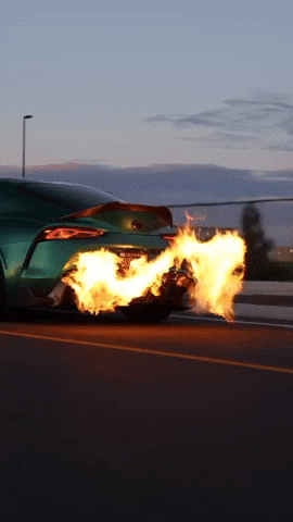 Supra Mk4 Fire Turbo GIF