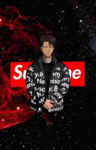 Supreme Drip Levi Glitch Effect GIF