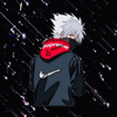 Supreme Kakashi Hatake Lightning Flashes GIF