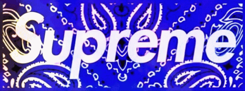 Supreme Trippy Rainbow Colored Design GIF