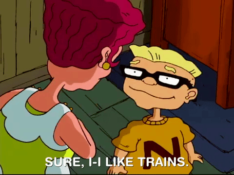 Sure I Like Trains I Don't Care GIF