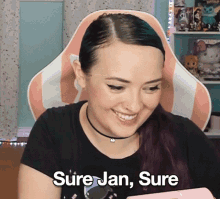 Sure Jan Sure Awkward Laugh Roll Eyes GIF