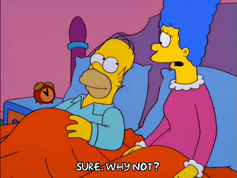 Sure Why Not Large Marge Simpson GIF