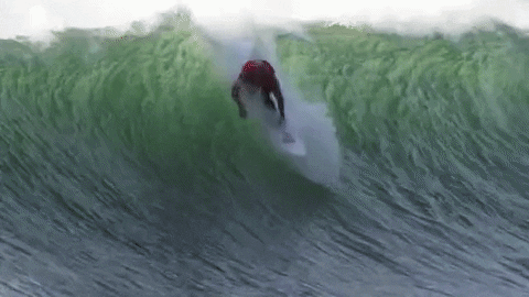 Surfer Man Surfing Big Wave GIF