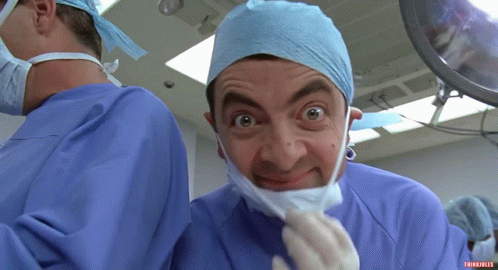 Surgeon Making Funny Face