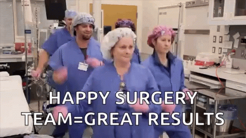 Surgeons Dancing Happy Surgery Team Great Results