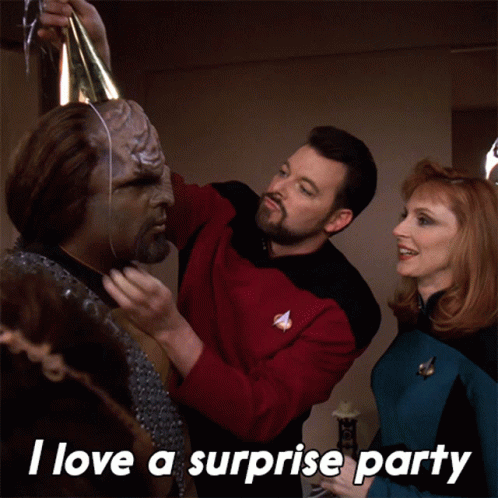 Surprise Party Saying I Love A Surprise Party GIF