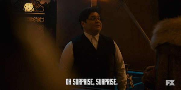 Surprise Surprise Harvey Guillén American Actor GIF