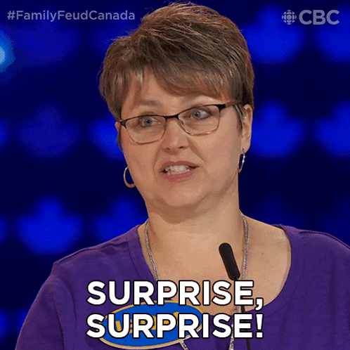 Surprise Surprise Lenora Family Feud Canada GIF