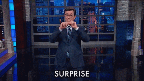 Surprise Surprise Meme Stephen Colbert GIF