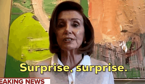 Surprise Surprise Politician Nancy Pelosi GIF