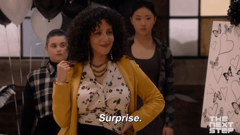 Surprise Surprise Sassy Lady Waving Next Step GIF