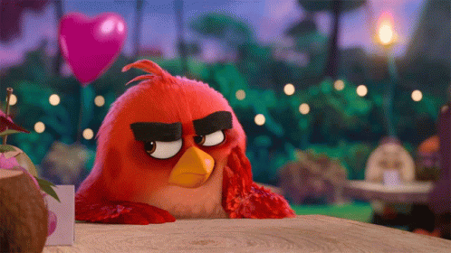 Surprised Angry Bird Red GIF