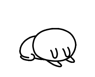Surprised Black and White Cartoon Character