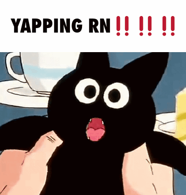 Surprised Black Cat Yapping Rn !!!
