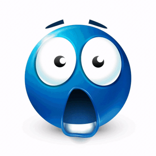 Surprised Blue Smiley