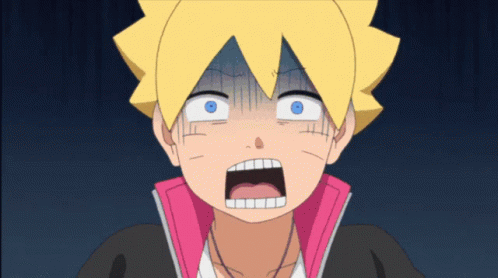 Surprised Cartoon Character Yellow Hair Blue Eyes