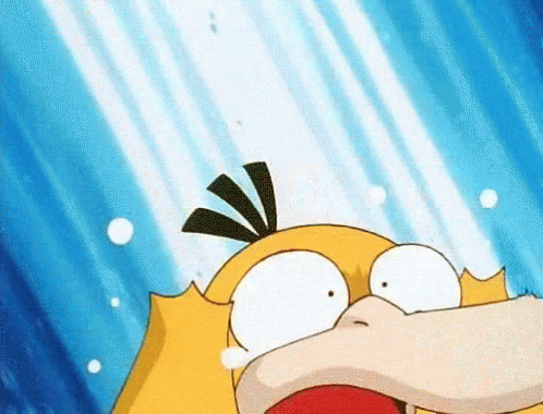 Surprised Cartoon Duck Close Up