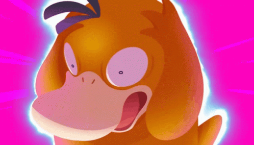 Surprised Cartoon Duck