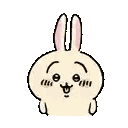 Surprised Cartoon Rabbit with Ears