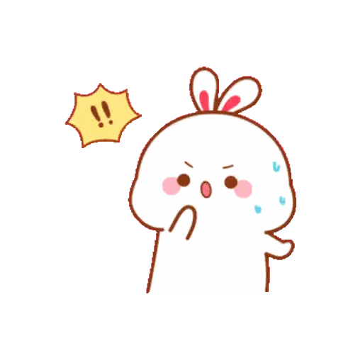 Surprised Cartoon Rabbit